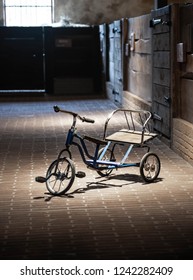 Kids Bike In Empty Stable 