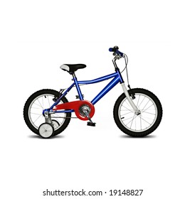 Kids Bike Isolated On White Background