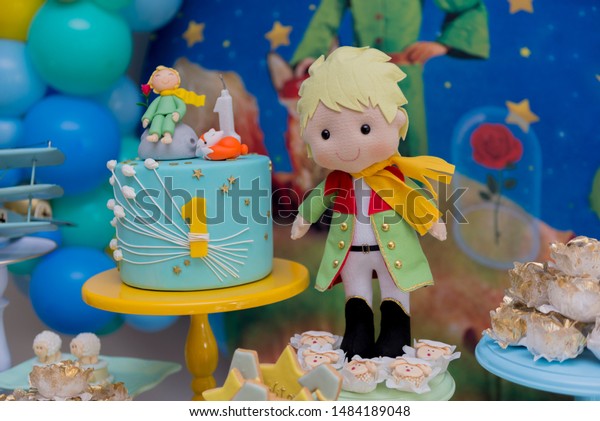 Kids Birthday Party Decoration Colorful Cake Stock Photo Edit Now