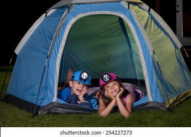 Kids Camping In The Backyard