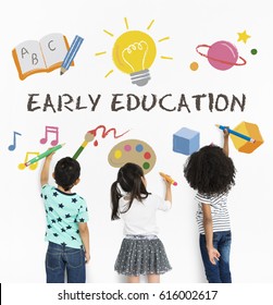 Kids Children Early Education Icons