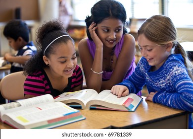Kids in Classroom Studying