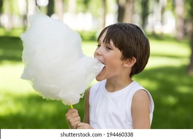 Kids Eating Cotton Candy