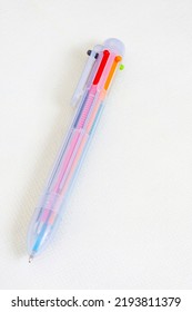 80’s Kids Favourite, Retro Multi Ballpoint Pen Isolated On White