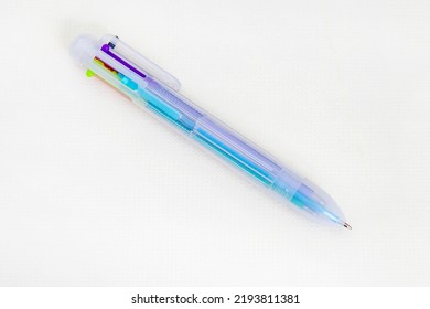 80’s Kids Favourite, Retro Multi Ballpoint Pen Isolated On White