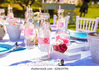 Kids Garden Party Table Setting