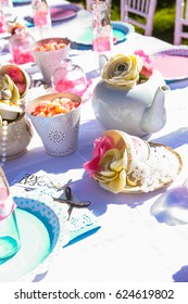 Kids Garden Party Table Setting