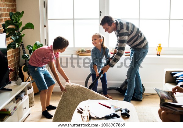 Kids helping house\
chores
