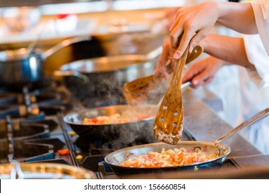 Kids Learning How To Cook In A Cooking Class.