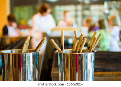 Kids Learning How To Cook In A Cooking Class.