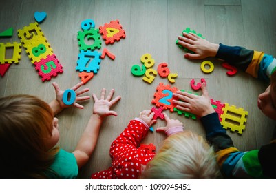 Kids Learning Numbers, Counting By Fingers, Math