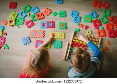 Kids Learning Numbers Mental Arithmetic Abacus Stock Photo 1222333972 ...