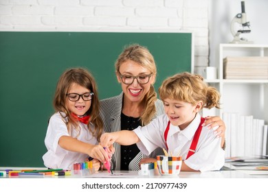 Kids Learning Teacher Children Elementary School Stock Photo 2170977439 ...