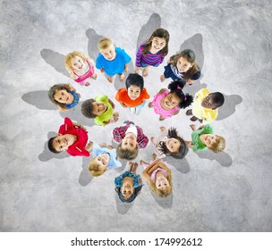 Kids Looking Up - Shutterstock ID 174992612