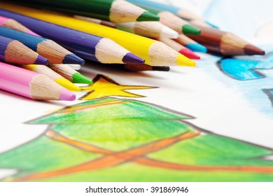 kids making Christmas cards - Powered by Shutterstock