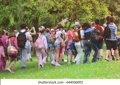 Kids in the nature strolling - Shutterstock ID 644036092