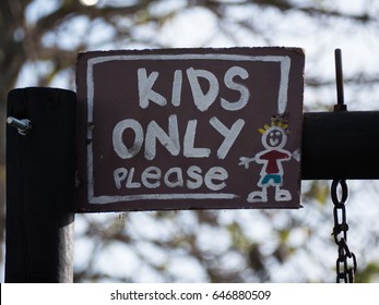 Kids Only Sign