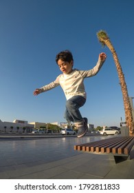 Kids Outdoor Summer Parkour Actions