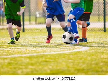 Kids Play Soccer Football Game