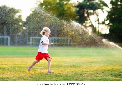 Kids Play Water On Hot Summer Stock Photo 1232106865 