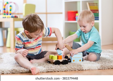 Kids Playing Crane Car Toy Together Stock Photo 381579448 | Shutterstock