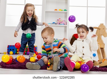 Kids Playing In The Room