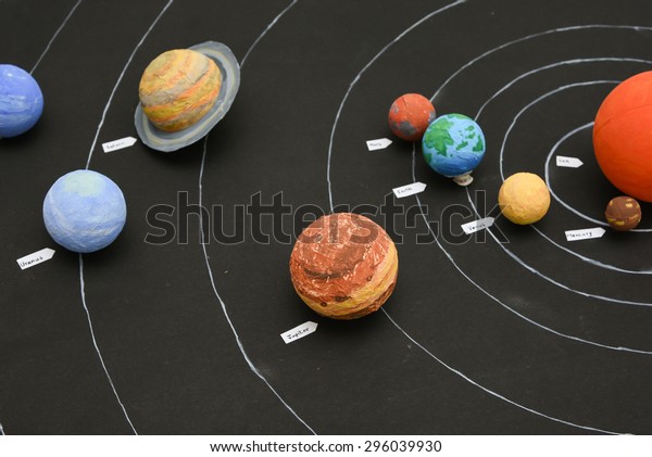 Kids Presenting Their Science Home Project Stock Image