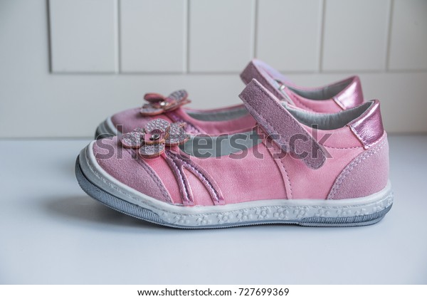 Kids Sandals Baby Shoes Isolated On Stock Photo Edit Now 727699369