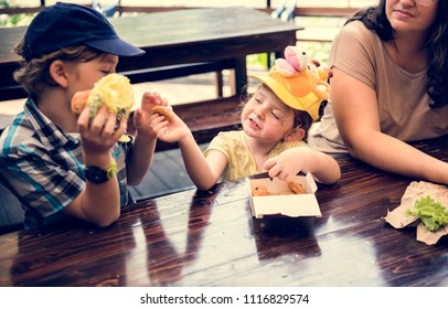 Share Food Kids Images, Stock Photos & Vectors | Shutterstock