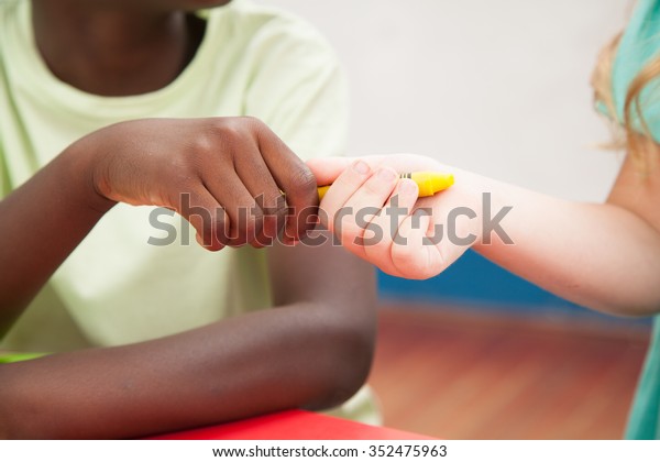 pencil pregnancy test over wrist