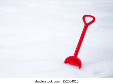 Kids Shovel In Fresh Snow