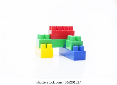 Plastic Building Blocks Stock Photo (Edit Now) 552592345