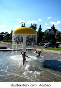 Kids In Wading Pool