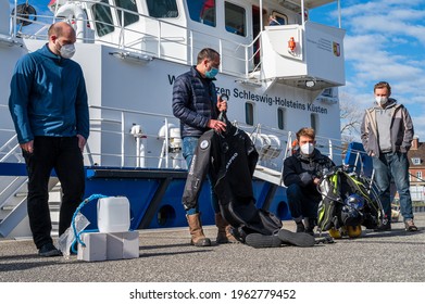 Kiel, Germany, April 26th, 2021 - Minister Albrecht Visited The Coastal Protection Ship 