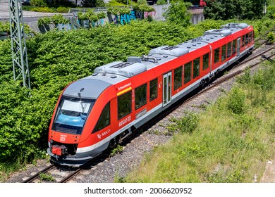 KIEL, GERMANY - JUNE 16, 2021: DB Regio Alstom Coradia LINT 41 Train