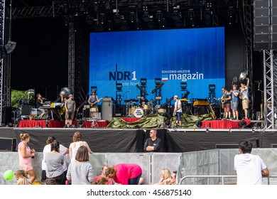 Kiel, Germany - June 23rd 2016:  Fans Waiting For Mark Forster During The Kieler Woche 2016 