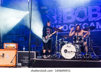 Kiel, Germany - June 24th 2019: The Band "Ugly Kid Joe" is performing in the Radio BOB! Rock Camp
