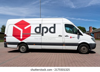 KIEL, GERMANY - JUNE 5, 2022: DPD Mercedes-Benz Sprinter Delivery Van