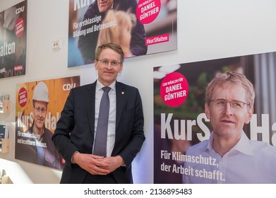 Kiel, Germany, March 18, 2022, The State Chairman And Top Candidate Of The CDU, Prime Minister Daniel Günther At An Election Campaign Event