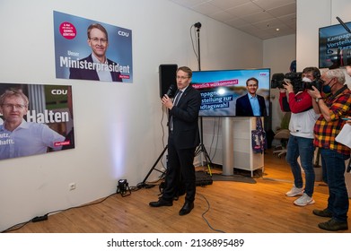 Kiel, Germany, March 18, 2022, The State Chairman And Top Candidate Of The CDU, Prime Minister Daniel Günther At An Election Campaign Event