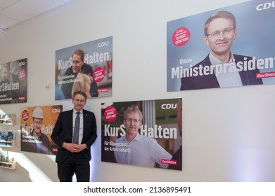 Kiel, Germany, March 18, 2022, The State Chairman And Top Candidate Of The CDU, Prime Minister Daniel Günther At An Election Campaign Event