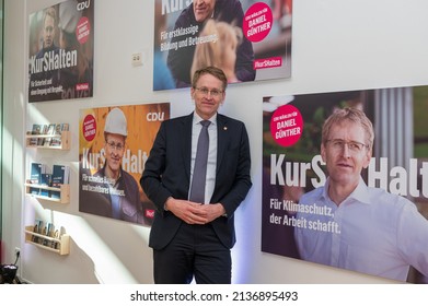 Kiel, Germany, March 18, 2022, The State Chairman And Top Candidate Of The CDU, Prime Minister Daniel Günther At An Election Campaign Event