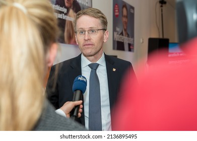 Kiel, Germany, March 18, 2022, The State Chairman And Top Candidate Of The CDU, Prime Minister Daniel Günther At An Election Campaign Event