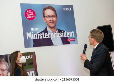 Kiel, Germany, March 18, 2022, The State Chairman And Top Candidate Of The CDU, Prime Minister Daniel Günther At An Election Campaign Event