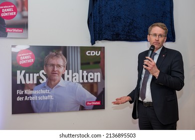 Kiel, Germany, March 18, 2022, The State Chairman And Top Candidate Of The CDU, Prime Minister Daniel Günther At An Election Campaign Event