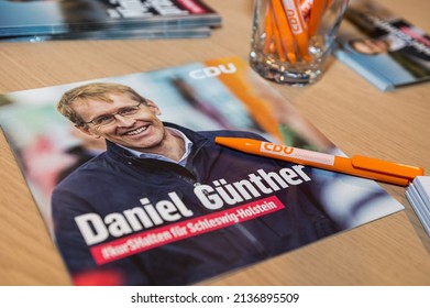 Kiel, Germany, March 18, 2022, The State Chairman And Top Candidate Of The CDU, Prime Minister Daniel Günther At An Election Campaign Event