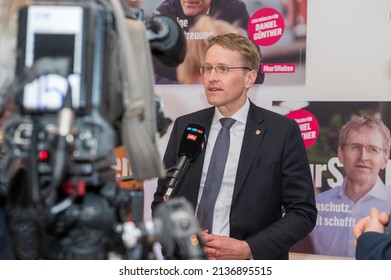 Kiel, Germany, March 18, 2022, The State Chairman And Top Candidate Of The CDU, Prime Minister Daniel Günther At An Election Campaign Event