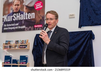 Kiel, Germany, March 18, 2022, The State Chairman And Top Candidate Of The CDU, Prime Minister Daniel Günther At An Election Campaign Event