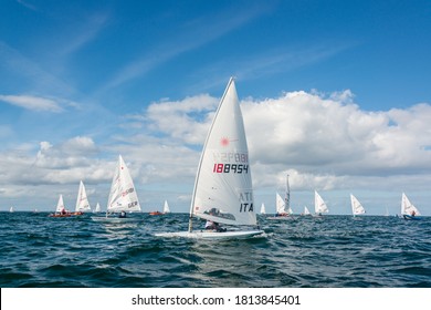 Kiel, Germany, September 11th, 2020, The top-class sailing competitions of the Kieler Woche can also take place in the corona year under the strictest security measures