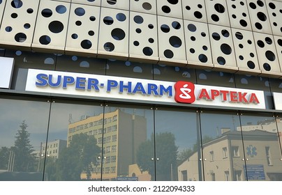 Kielce, Świętokrzyskie, Poland - 2020-06-28 - Super Pharm pharmacy in a shopping mall
